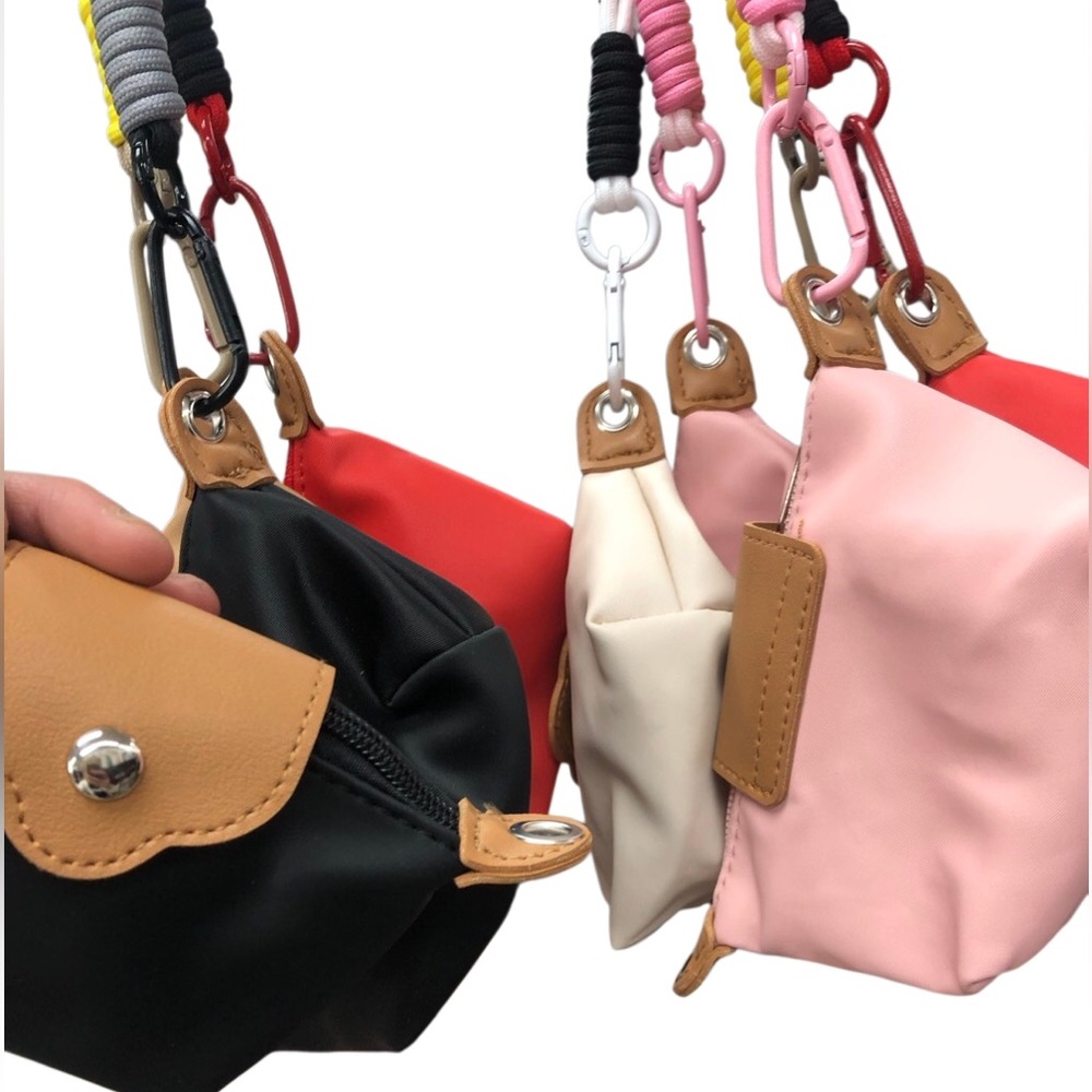 Stylish Black, Pink, red or Cream coin purse/bag charm